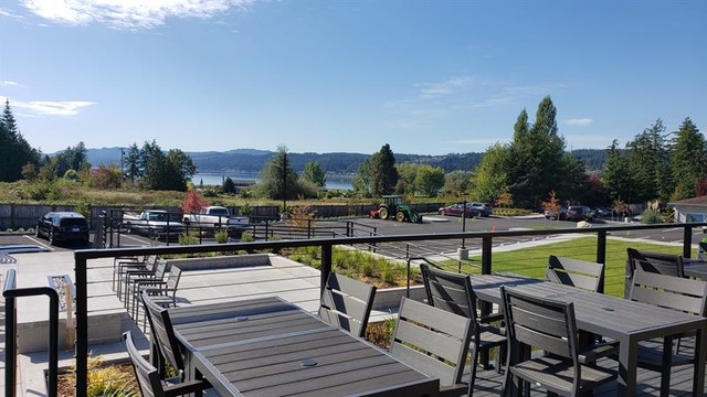 Sundeck at Maynard's overlooking Dyes Inlet